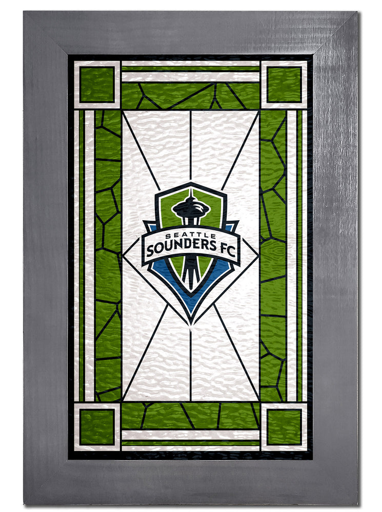 Wholesale MLS1017F-Stained Glass with Frame / S1017-Seattle Sounders