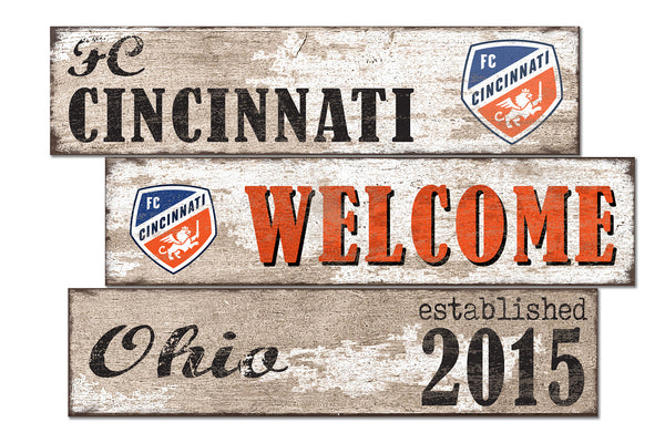 Wholesale MLS1027-Welcome 3 Plank / S1027-FC Cincinnati