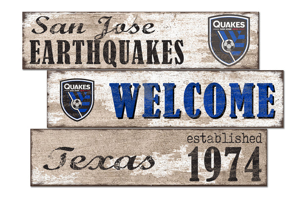 Wholesale MLS1027-Welcome 3 Plank / S1027-San Jose Earthquakes