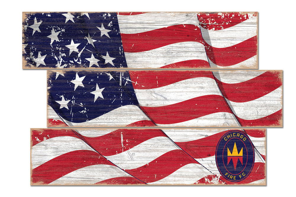 Wholesale MLS1028-Flag 3 Plank / S1028-Chicago Fire