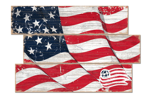 Wholesale MLS1028-Flag 3 Plank / S1028-New England Revolution