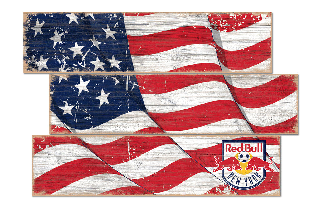 Wholesale MLS1028-Flag 3 Plank / S1028-New York Red Bulls