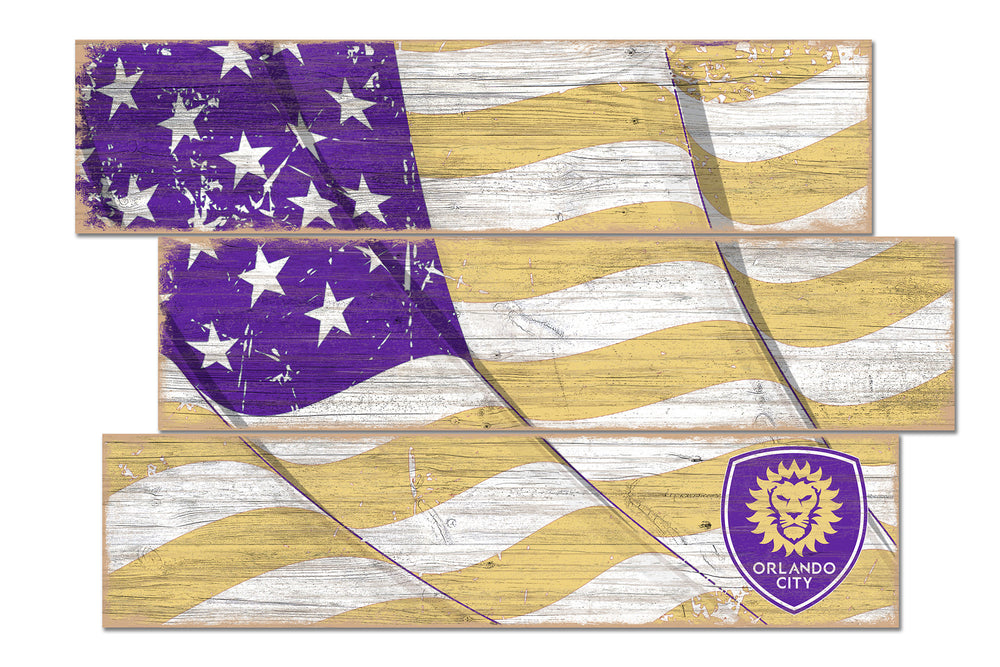 Wholesale MLS1028-Flag 3 Plank / S1028-Orlando City