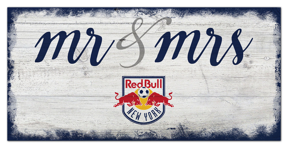 Wholesale MLS1074-Mr Mrs Script 6x12 / S1074-New York Red Bulls