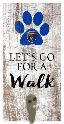 Wholesale MLS1075-Leash Holder 6x12 / S1075-San Jose Earthquakes