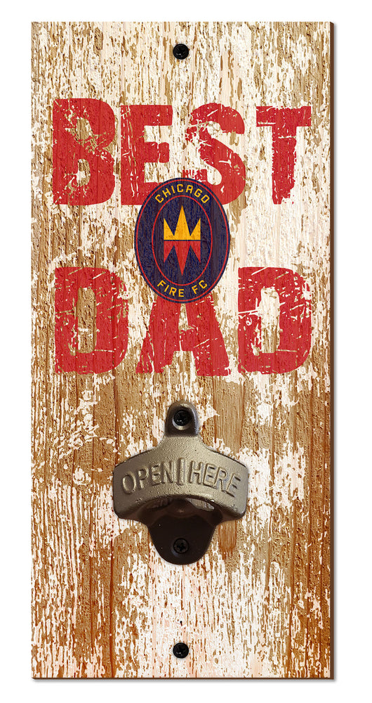 Wholesale MLS1077-Best Dad Bottle Opener / S1077-Chicago Fire