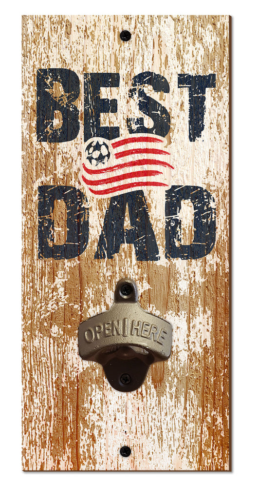 Wholesale MLS1077-Best Dad Bottle Opener / S1077-New England Revolution