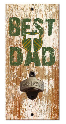 Wholesale MLS1077-Best Dad Bottle Opener / S1077-Portland Timbers