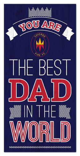 Wholesale MLS1079-Best Dad in World 6x12 / S1079-Chicago Fire