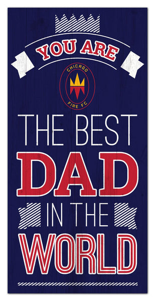 Wholesale MLS1079-Best Dad in World 6x12 / S1079-Chicago Fire