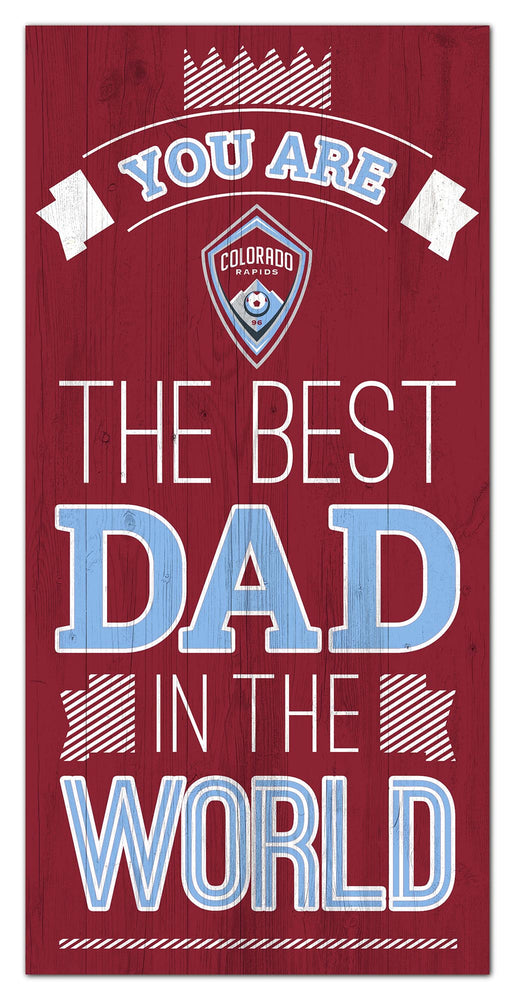 Wholesale MLS1079-Best Dad in World 6x12 / S1079-Colorado Rapids