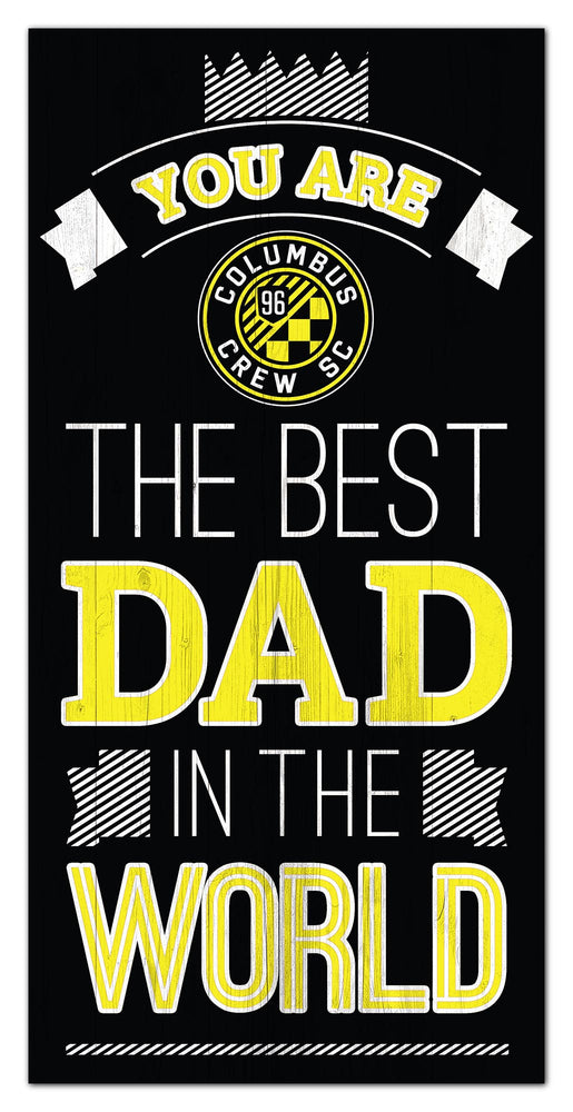 Wholesale MLS1079-Best Dad in World 6x12 / S1079-Columbus Crew