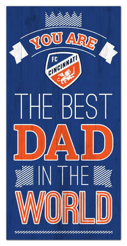 Wholesale MLS1079-Best Dad in World 6x12 / S1079-FC Cincinnati