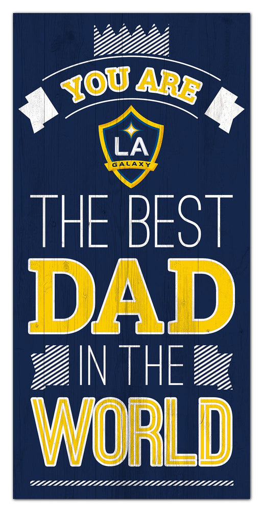 Wholesale MLS1079-Best Dad in World 6x12 / S1079-LA Galaxy