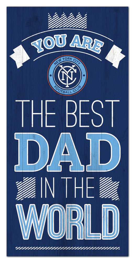 Wholesale MLS1079-Best Dad in World 6x12 / S1079-New York City FC