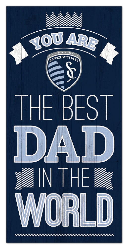 Wholesale MLS1079-Best Dad in World 6x12 / S1079-Sporting Kansas City