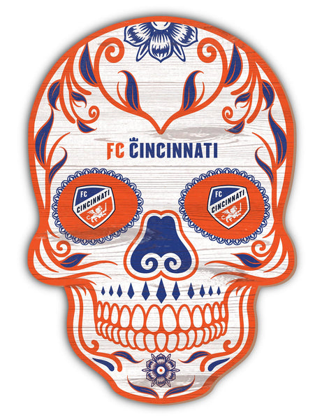 Wholesale MLS2044-Sugar Skull 12in / S2044-FC Cincinnati