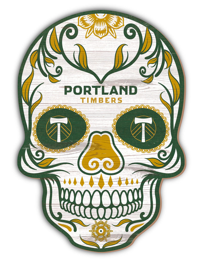 Wholesale MLS2044-Sugar Skull 12in / S2044-Portland Timbers