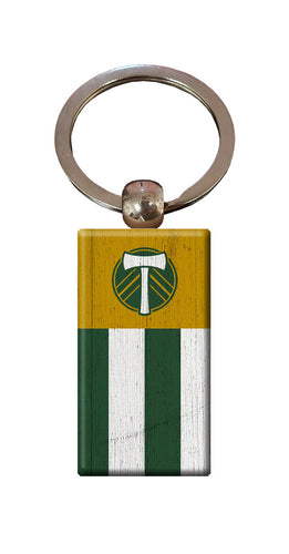 Wholesale MLS2055-Rectangle Flag Keychain / S2055-Portland Timbers_1