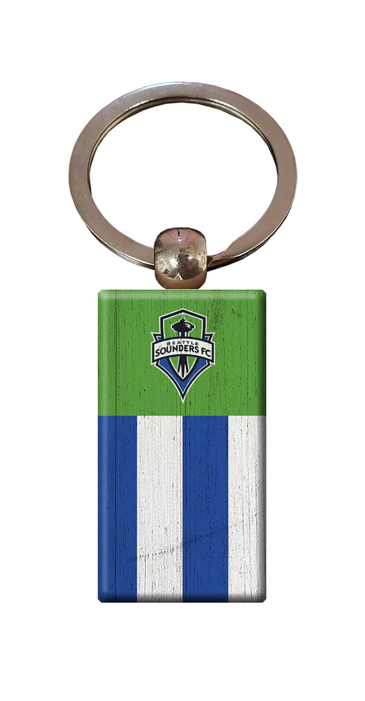 Wholesale MLS2055-Rectangle Flag Keychain / S2055-Seattle Sounders_1