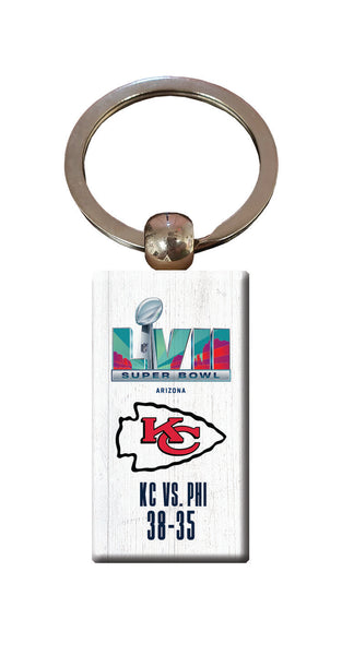 Wholesale SBLVII- Super Bowl 57 / SBLVII04-Superbowl White Washed Keychain Kansas City Chiefs WEB