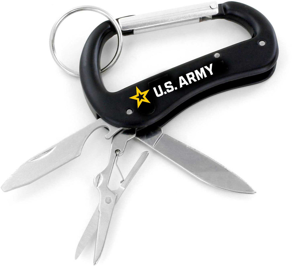 WHOLESALE US ARMY MULTI TOOL CARABINER KEYCHAIN (SP)