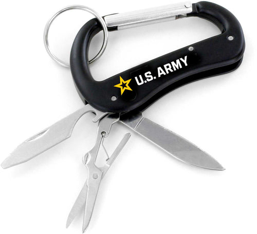 WHOLESALE US ARMY MULTI TOOL CARABINER KEYCHAIN (SP)
