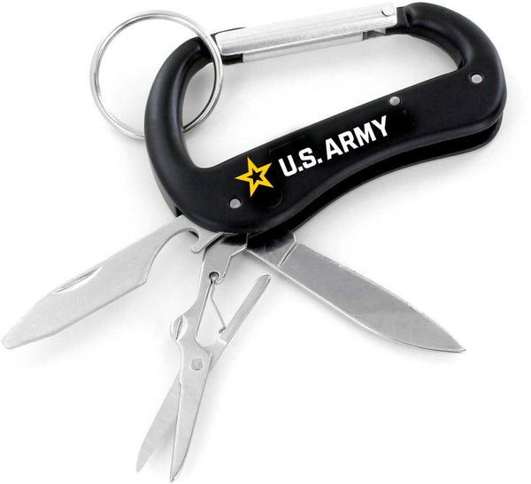 WHOLESALE US ARMY MULTI TOOL CARABINER KEYCHAIN (SP)