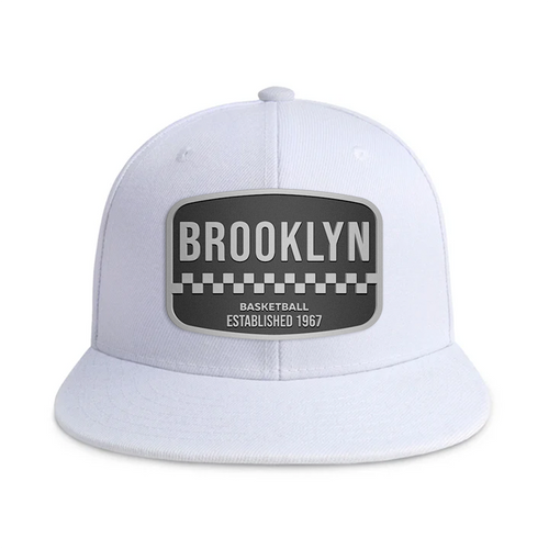 Brooklyn Basketball - White - Snapback City Caps