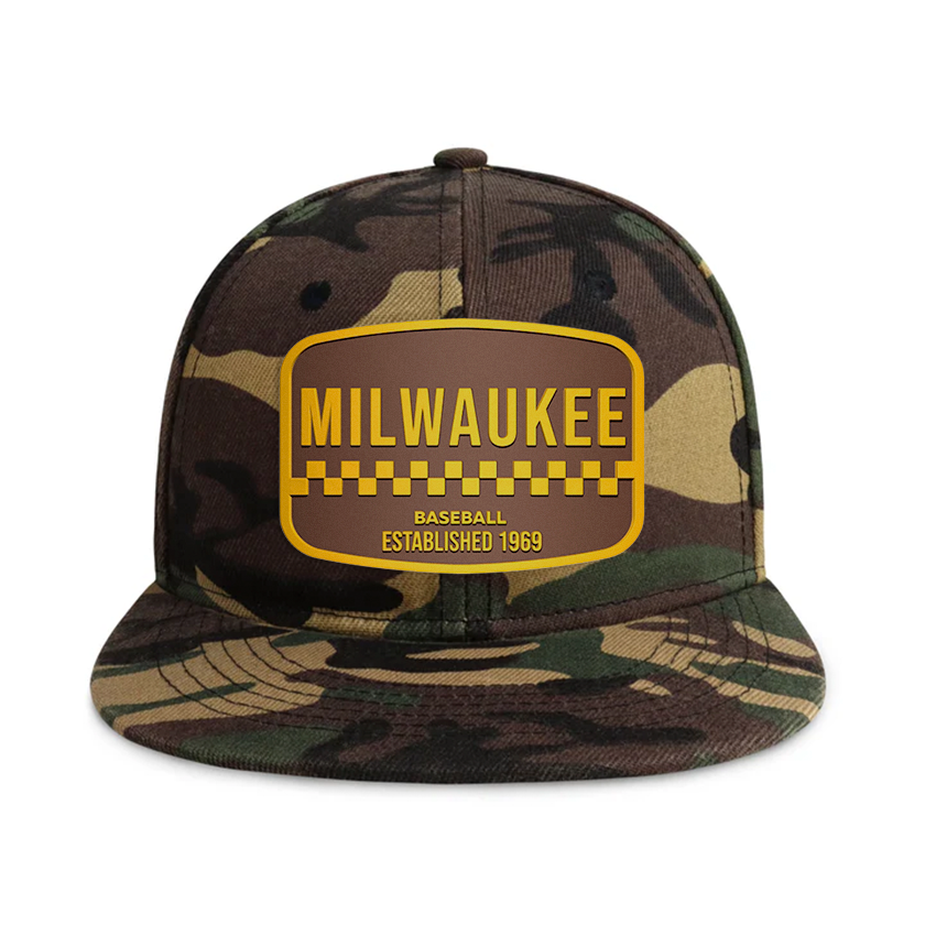 Milwaukee Baseball - Wood Camo - Snapback City Caps