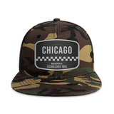 Chicago Baseball2 - Wood Camo - Snapback City Caps