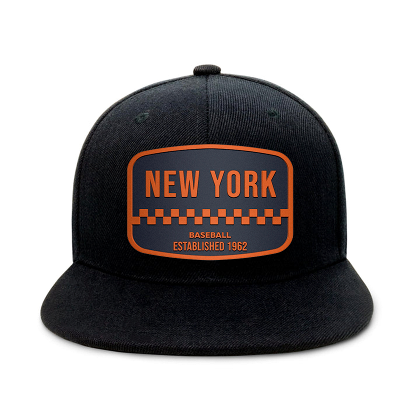 New York Baseball2 - Black - Snapback City Caps