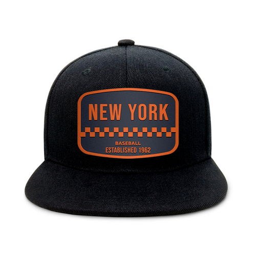 New York Baseball2 - Black - Snapback City Caps