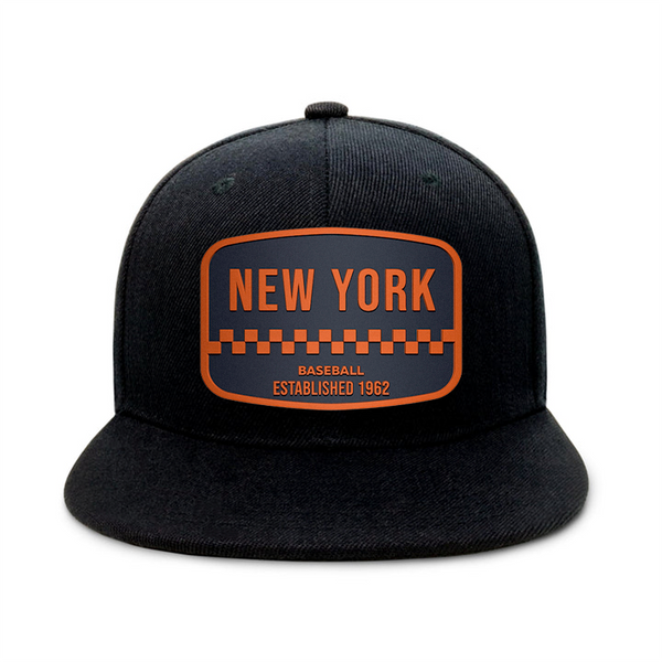 New York Baseball2 - Black - Snapback City Caps
