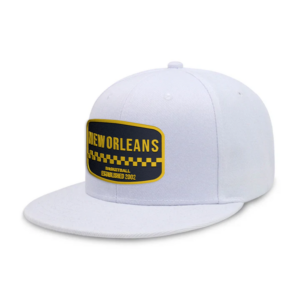 New Orleans Basketball - White - Snapback City Caps