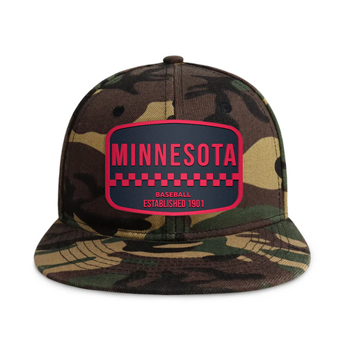 Minnesota Baseball - Wood Camo - Snapback City Caps