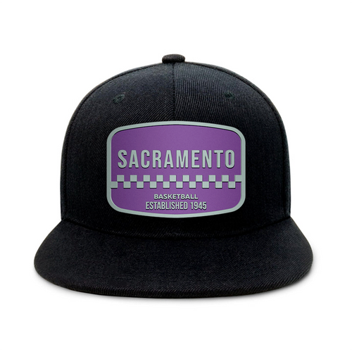 Sacramento Basketball - Black - Snapback City Caps