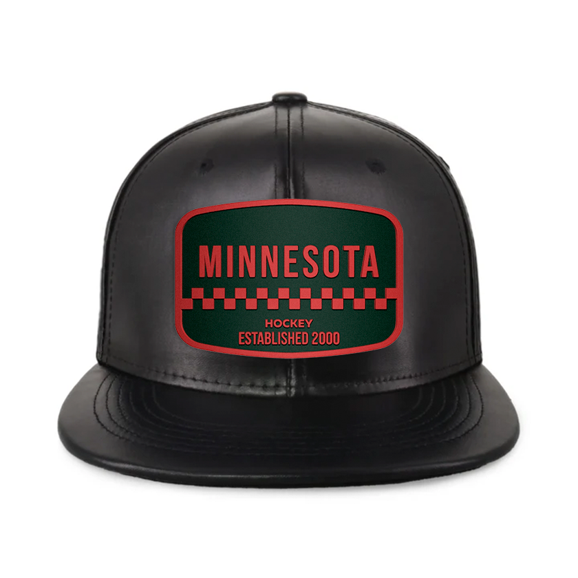 Minnesota Hockey - PU Leather - Snapback City Caps