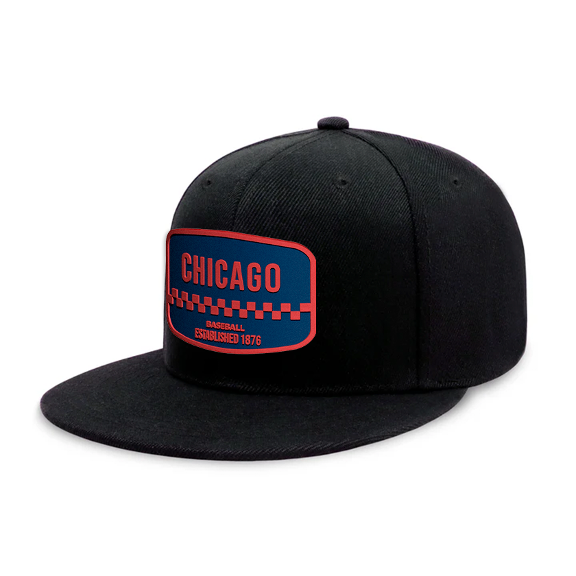 Chicago Baseball1 - Black - Snapback City Caps