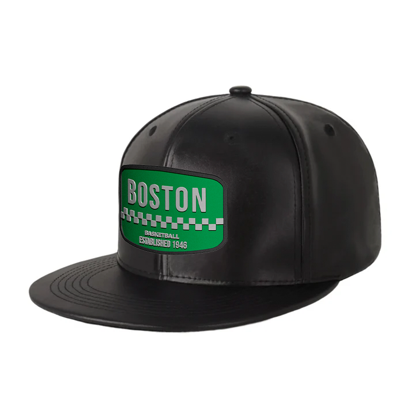 Boston Basketball - PU Leather - Snapback City Caps