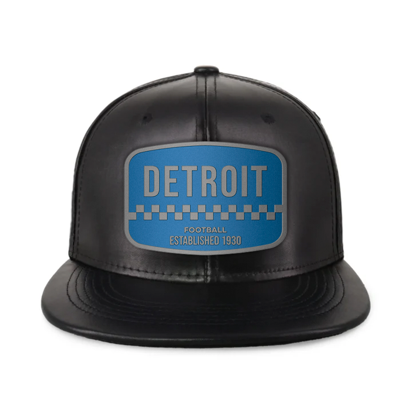 Detroit Football - PU Leather - Snapback City Caps
