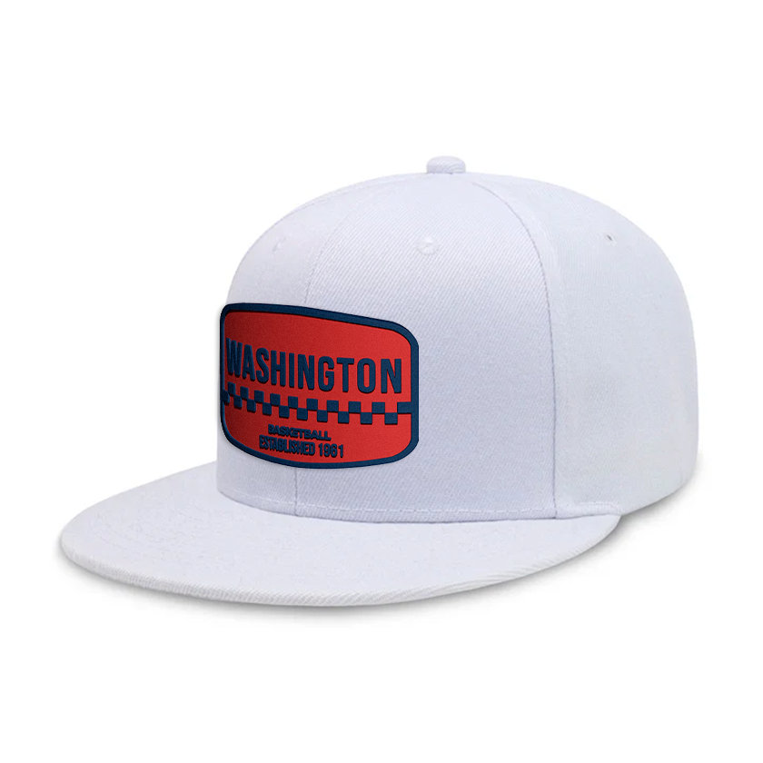 Washington Basketball - White - Snapback City Caps