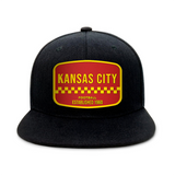 Kansas City Football - Black - Snapback City Caps
