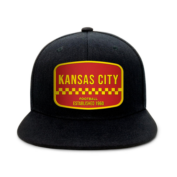 Kansas City Football - Black - Snapback City Caps