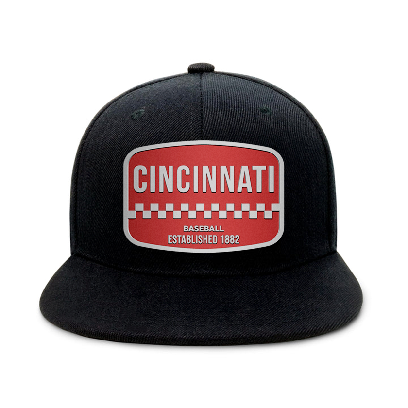 Cincinnati Baseball - Black - Snapback City Caps