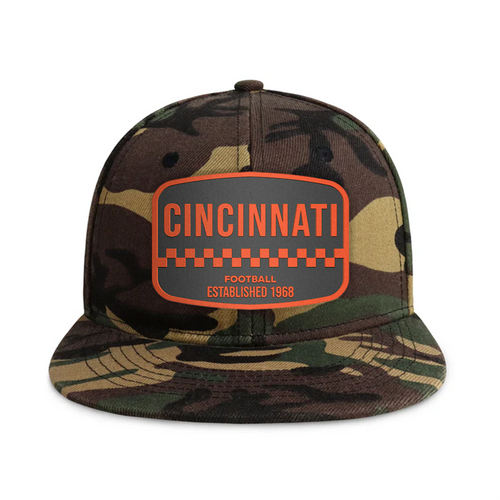 Cincinnati Football - Wood Camo - Snapback City Caps