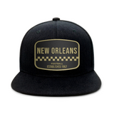 New Orleans Football - Black - Snapback City Caps