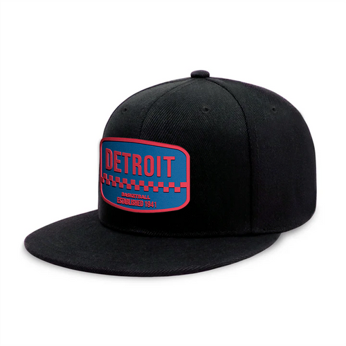 Detroit Basketball - Black - Snapback City Caps