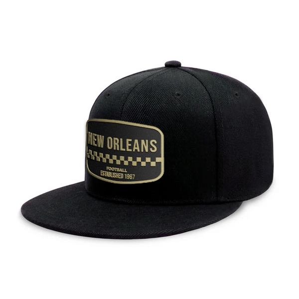 New Orleans Football - Black - Snapback City Caps
