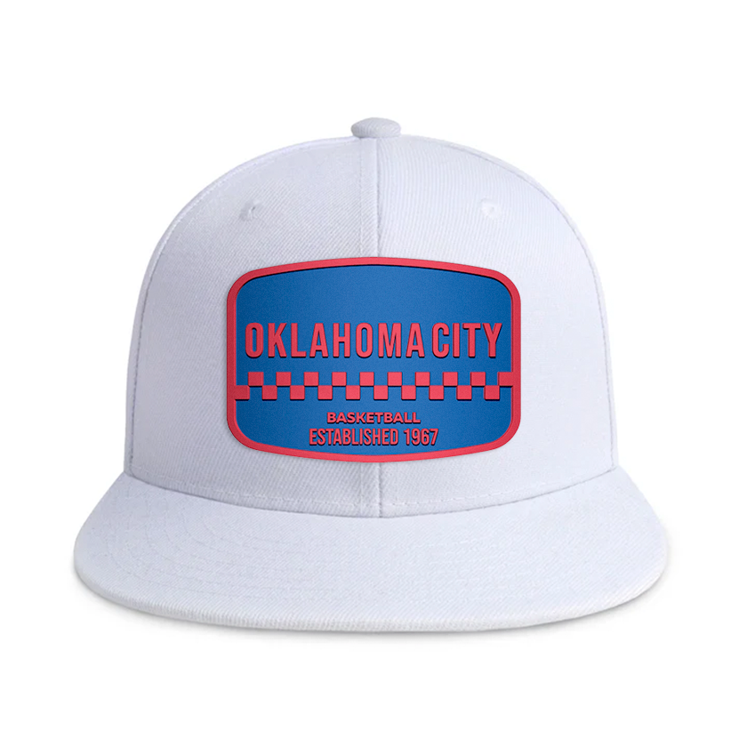Oklahoma City Basketball - White - Snapback City Caps